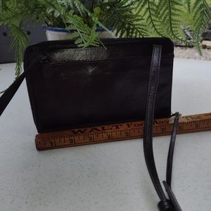 Black HOBO Crossbody Wallet Organizer